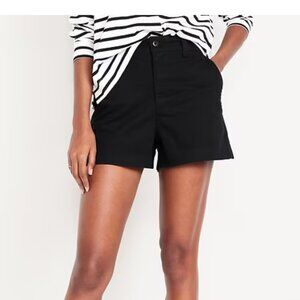 Old Navy Women's Black High Rise Everyday Shorts, size 8